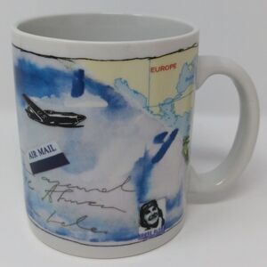 Rare 1995 Starbucks Coffee Exclusively Mug Jackal Designs A. Vasilakis NYC *READ